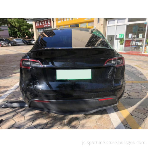 Pre-Preg Dry Carbon Fiber Rear Spoiler for Tesla Model Y 4-Door 2020-2021